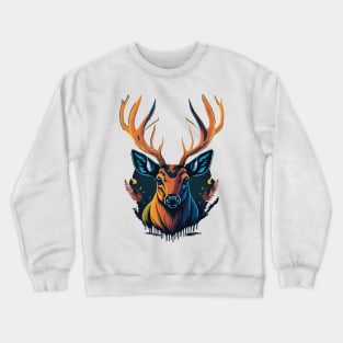 Deer Portrait Crewneck Sweatshirt